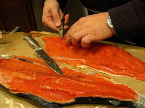 How to fillet salmon